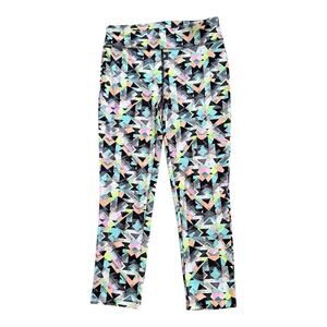Flirtitude Geometric Leggings Womens Size Small Yoga Athletic Retro Pants